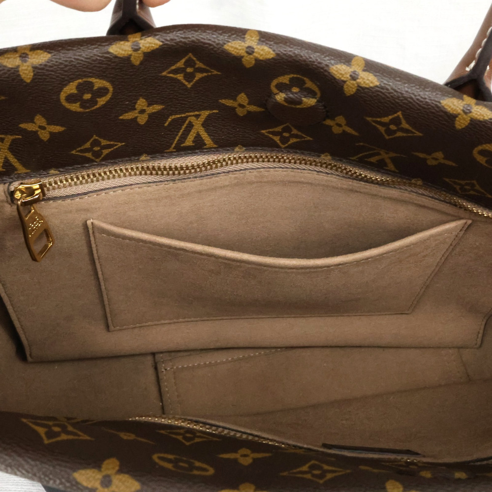 Louis Vuitton Bag W PM Tote Monogram Brown Black Pebbled Leather Handbag - Picture 16 of 16